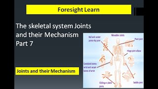 The skeletal system Joints and their Mechanism Part 7|6 joints in the skeletal system#skeletalsystem