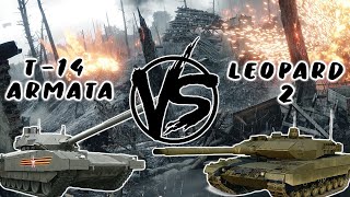 German Leopard 2 VS Russian T-14 Armata | Battle and specifications | Arma 3