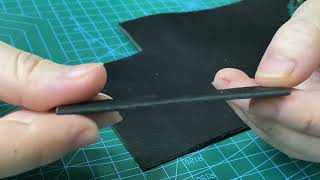 Instructions of cutting leather