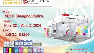 SUPERINKS will participate in SHANGHAI APPPEXPO 2024. Feb 28th - Mar. 2nd- Both H52, B1200