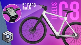 TESLA E-Bike!? ⚡️TEZEUS C8 Test | 15 kg | KI | Farbdisplay | Carbon (REVIEW)