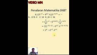 Penalaran Matematika SNBT 2023 (2) #shorts