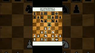 Jon Ludvig Hammer vs Magnus Carlsen (2003) #shorts #shortgamechess #chess #Kingsacrifice