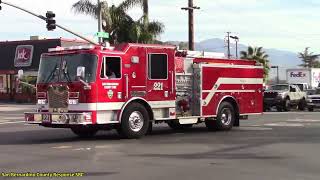 SBCoFD Medic Engine 221 & 224 Responding