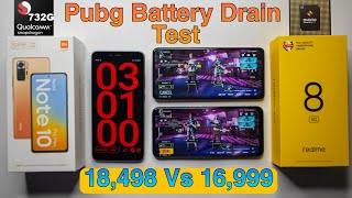 Redmi Note 10 Pro Max vs Realme 8 5G Compare + Pubg Battery Drain Test 🔋 SD 732G vs Dimensity 700 🥵