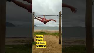 Todo lo que necesito🤗 #calistenia #calisthenics #muscleup #familia #playa #brasil #viajes #asombroso