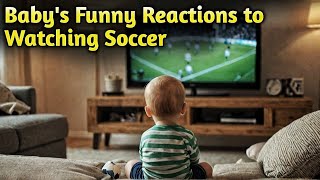 Baby's Funny Reactions to Watching Soccer