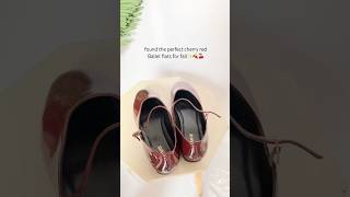 Perfect ballet flats for fall🍒🍂✨ #balletflats #ytshortsvideo #explore #shortsvideo #trendingshort