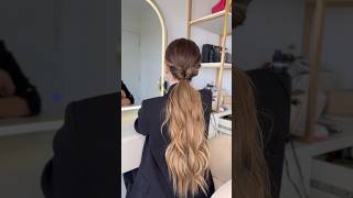 Penteado fácil e muito lindo com rabo de cavalo baixo. #penteado #hairstyle #hairtutorial #cabelo