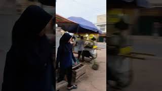 lari pagi ke pasar sungai lilin palembang. mampir dulu sarapan pagi sate padang#shorts #kapal