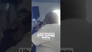 Inmate sings BREAK EVERY CHAIN in prison!! #jesus #worshipmusic #jesussaves #jesusshorts #worship