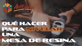 Qué hacer para nivelar una mesa con Resina Epóxica