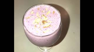 strawberry milk shake | strawberry and blueberry smoothie | healthy shake recipe