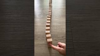 Satisfying Jenga Bricks Domino Effect #jenga #falling #chainreaction #dominoesfalling #dominoeffect