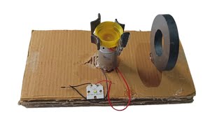 Self Running Genaretor With Magnet and DC Motor  glowing led