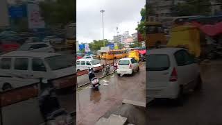 Surat City Adajan Patia Circle Water| #trendingvideo #survival #rainbow