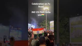 Celebration on Fc Road Pune IND VS PAKI India win 🇮🇳