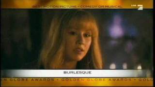 Burlesque Cher - Golden Globes Nomination Video