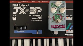 Baby Boomer Fuzz Star (Big Muff Clone) Demo on Roland JX-3P