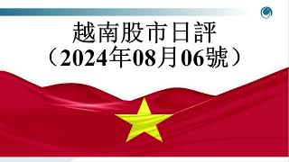 行情就像壓縮彈簧，今日反彈逾 22 點, 請大家觀看2024年08月06號越南股市周評