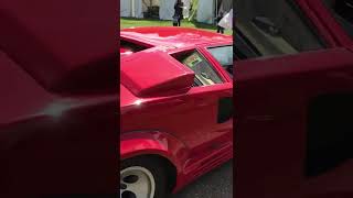 Lamborghini Countach and Ferrari 330 GT drive by