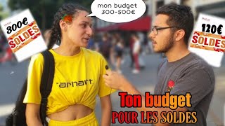 QUELLE BUDGET ACCORDÉ VOUS POUR LES SOLDES ? 💰💳 -Micro Trottoir