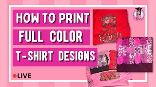 How Print Full Color Designs for T-Shirts | How to Use the Luminaris White Toner Printer