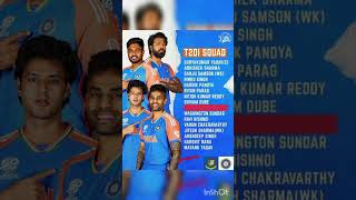 IND vs BAN T20i squad #indvsban #sanjusamson #ashwin #suryakumaryadav