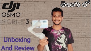 DJI OSMO MOBILE 3 UNBOXING | Setup & Tutorial In Telugu | Review | Vinnu Vinay