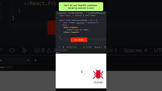 ❌ Don't let your ReactJS conditional rendering evaluate to zero! ❌ | #shorts #short #reels #reactjs