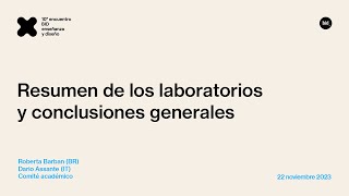 Resumen de los laboratorios y conclusiones generales