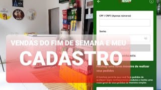 VENDAS DO FIM DE SEMANA E MEU CADASTRO NA HEISHOP