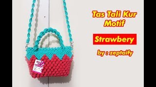 Tas Tali Kur Motif Strawbery 2 Fungsi Tali