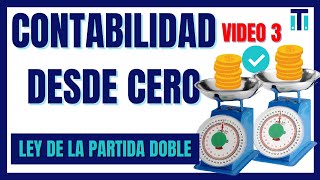 Ley de la Partida Doble con ejemplos 💲🎚 | CURSO DE CONTABILIDAD BÁSICA DESDE CERO *VÍDEO 3*