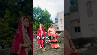 Pose with sasu maa/beautiful poses with mother in law🌹/RADHA RAJVANSHI ❤️ #viral #ytshorts #shorts