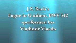 J.S. Bach's Fugue in G minor, BWV 542