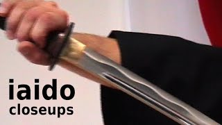 IAIDO, Japanese sword art, in closeups, from 2004