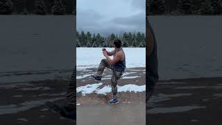 Throwing a snowball 44 MPH