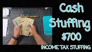 CASH STUFFING MY INCOME TAX | SAVINGS CHALLENGES | 1K SAVINGS