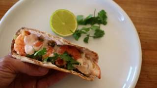 Receta   Tacos langostinos