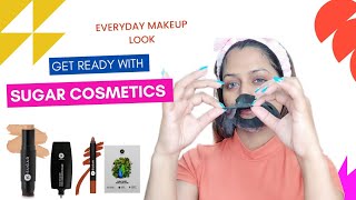 SUGAR COSMETICS REVIEW| Basic makeup With Sugar cosmetics products💄 | Make-up for Beginners |