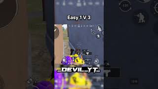 Easy 1V 3 #bgmi #pubg #short #shorts #viral #gameplay #iqoo12