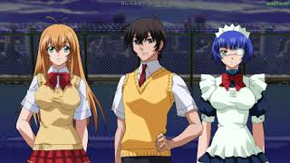 Ikki Tousen: Xross Impact (PSP) Walkthrough Seito Academy Stage 1 Burning School Building