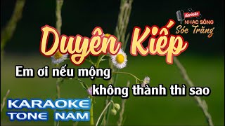 Karaoke Duyên Kiếp | Tone Nam | Karaoke Nhạc Sống Sóc Trăng