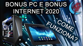 Bonus pc e bonus internet 2020 - Come richiederlo - Come funziona? - A chi spetta? Fino a 500 euro.