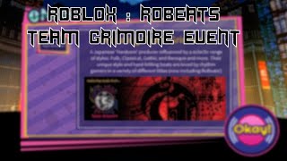 [ROBLOX : ROBEATS］TEAM GRIMOIRE EVENT (30/7/2022-5/8/2022)