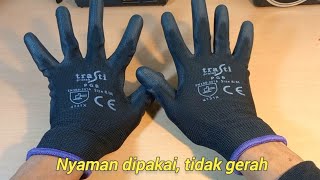 Review Sarung Tangan Kerja Safety Palm Fit Ukuran M