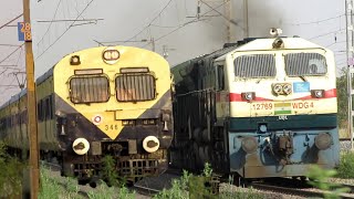 Powerful Trains Above 100kmph🔥 ICF & LHB Trains | MEMU Train | Rajpura - Shambhu | Railfanning Vlogs