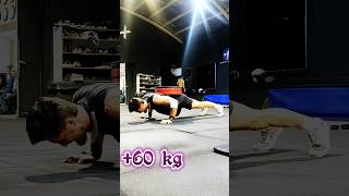 چالش پوش آپ/ بفرست برا کسی که ادعاشو داره 😡 weighted push-up #weightedpushups #weightedpullup