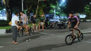 TERTINGGAL JAUH‼️Basuki vs Excell | Balap sepeda onthel surabaya